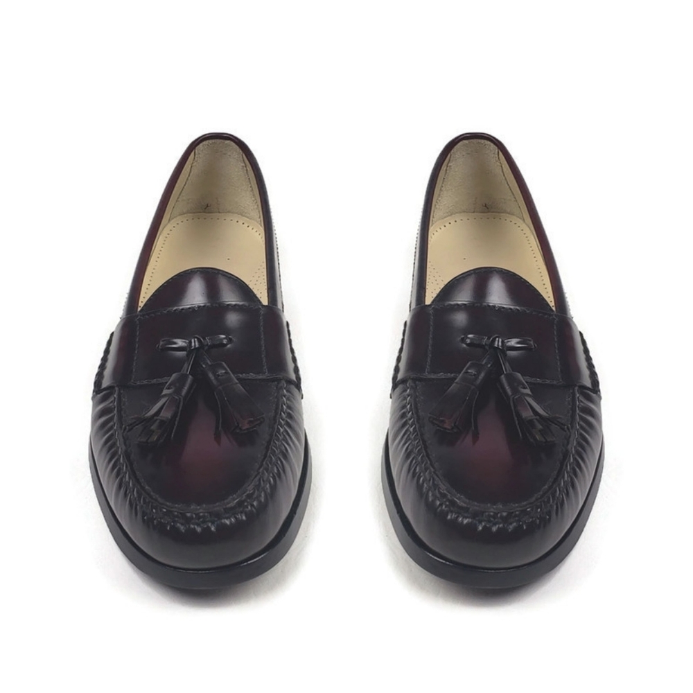 Cole Haan Pinch Tassel Loafers Size 9 B Burgundy - Picture 6 of 12